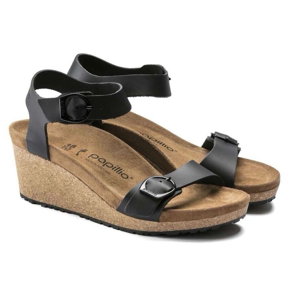 Papillio By Birkenstock 37 Soley Ring Buckle Black Medium Narrow Womens 6 NIB